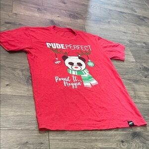 Dude Perfect Red Short Sleeve Tee